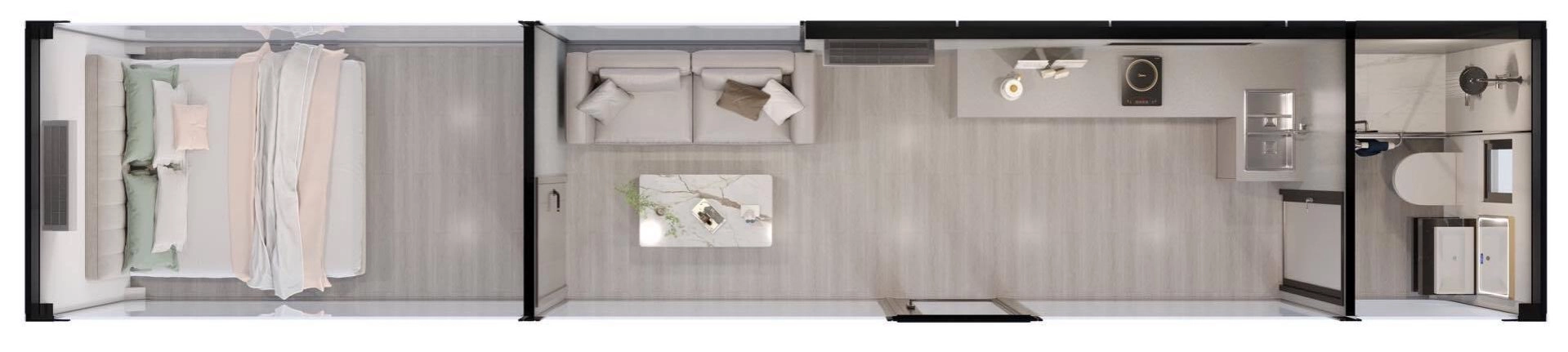 Apple Cabin A-115 inside